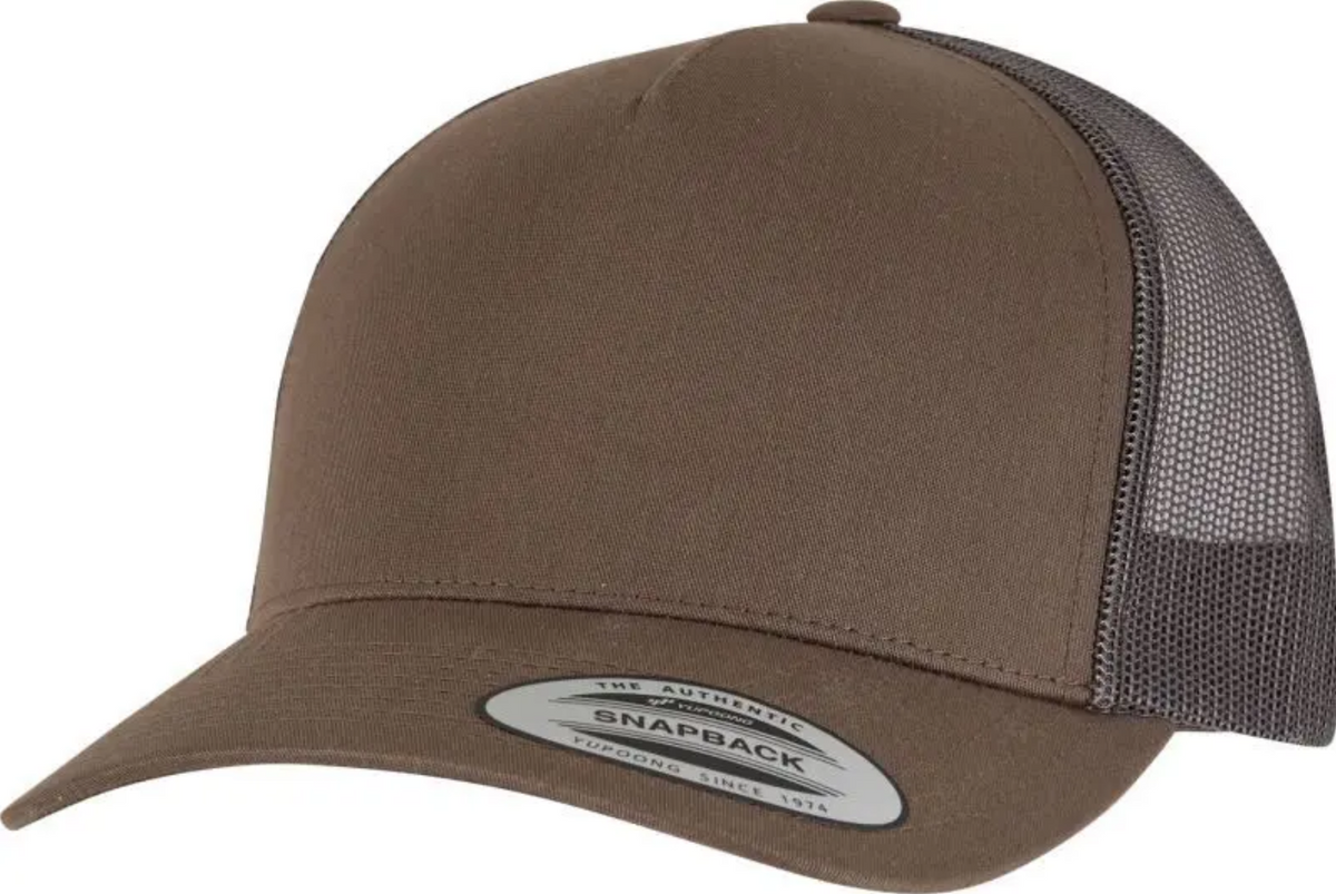 Casquette Trucker avec Fermeture Ajustable MARRON FLEXFIT | Tenues Pro
