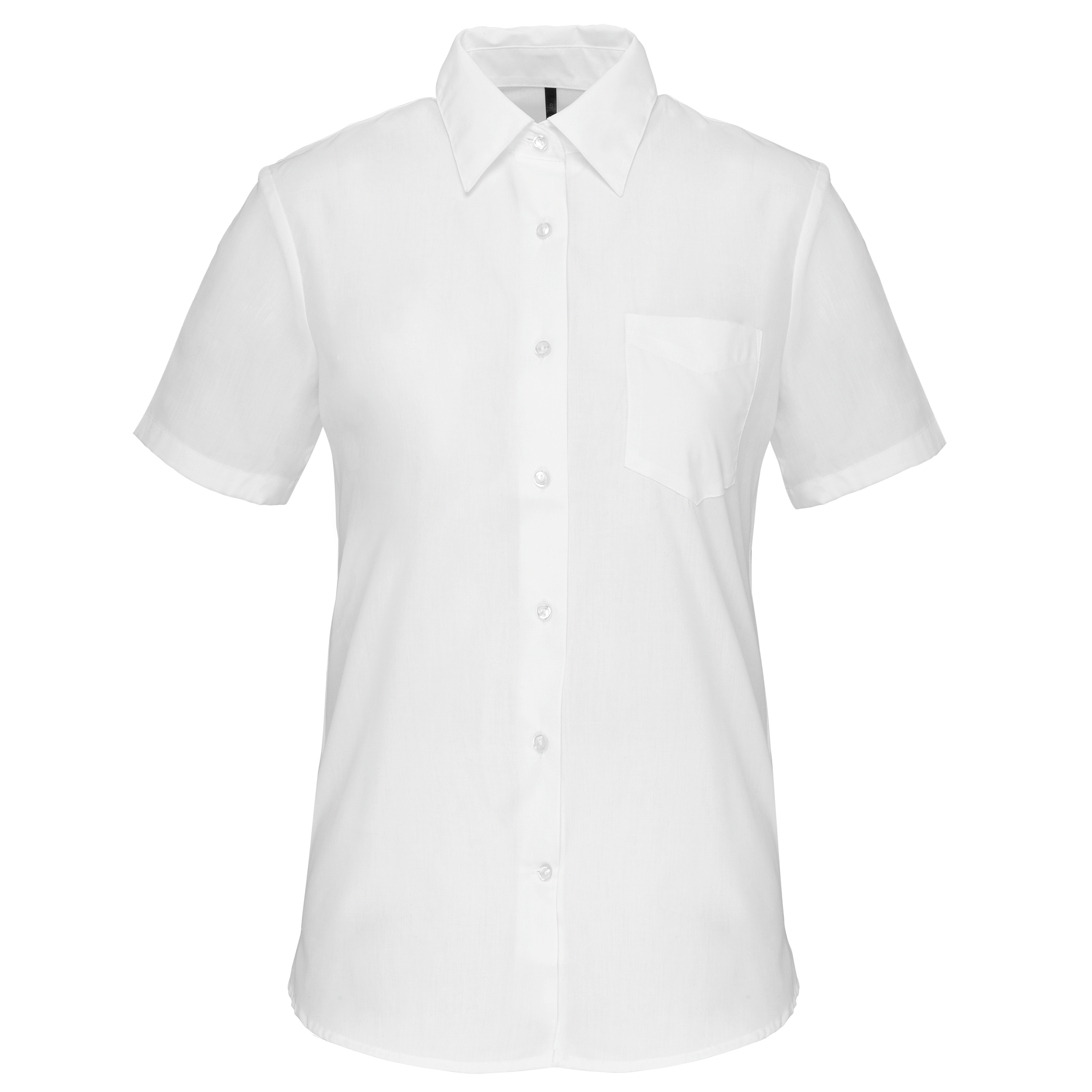 Chemise Service Femme Blanche Manches Courtes KARIBAN | Tenues Pro