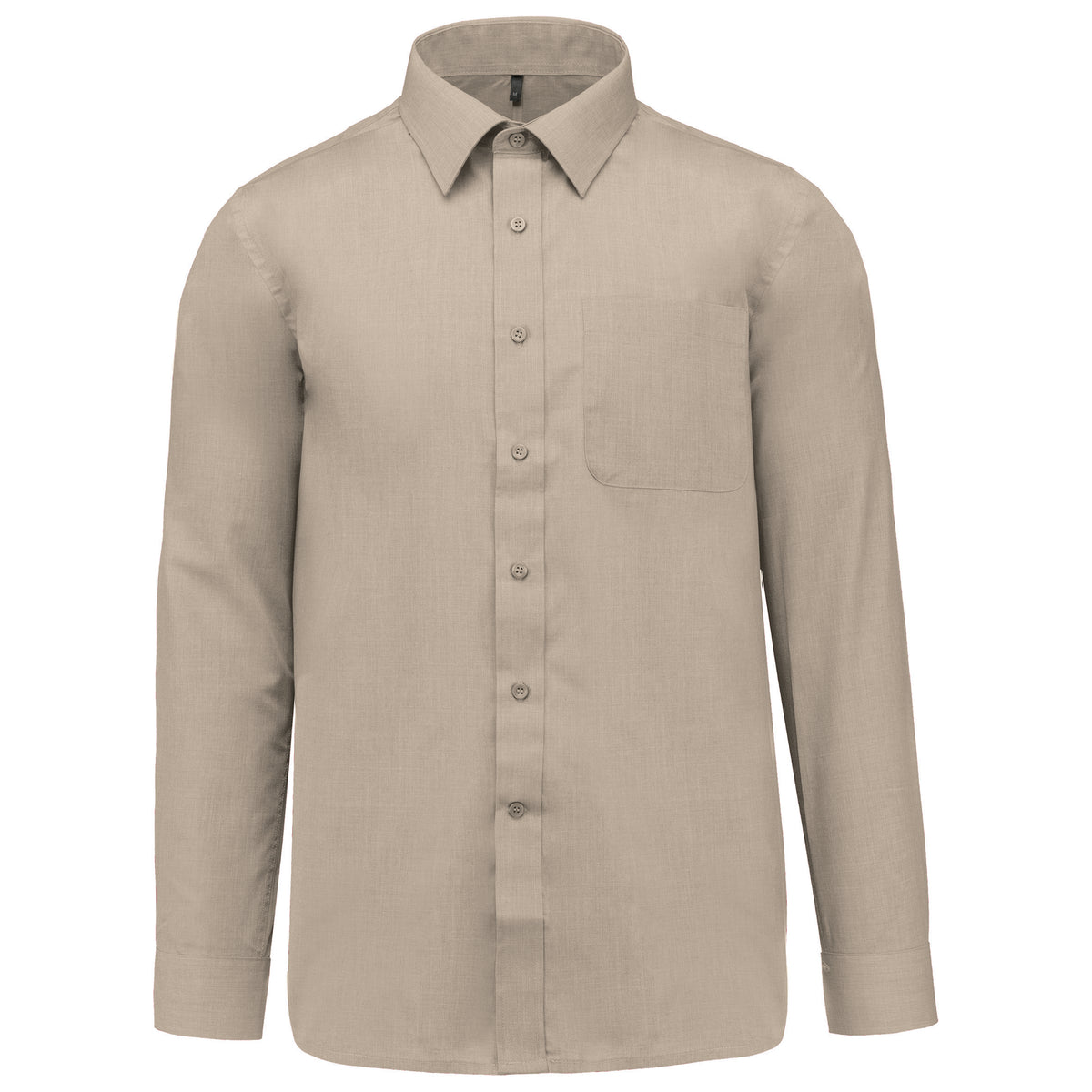 Chemise Service Homme Beige Manches Longues KARIBAN | Tenues Pro