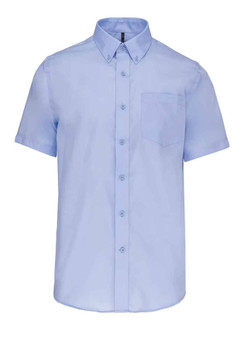 Chemise Service Homme Bleu Ciel Sans Repassage KARIBAN | Tenues Pro