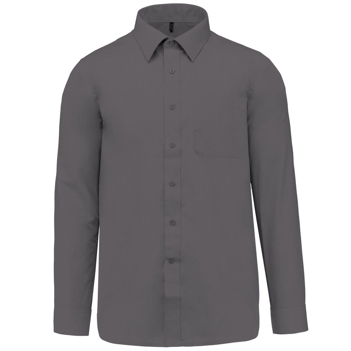 Chemise Service Homme Gris Foncé Manches Longues KARIBAN | Tenues Pro