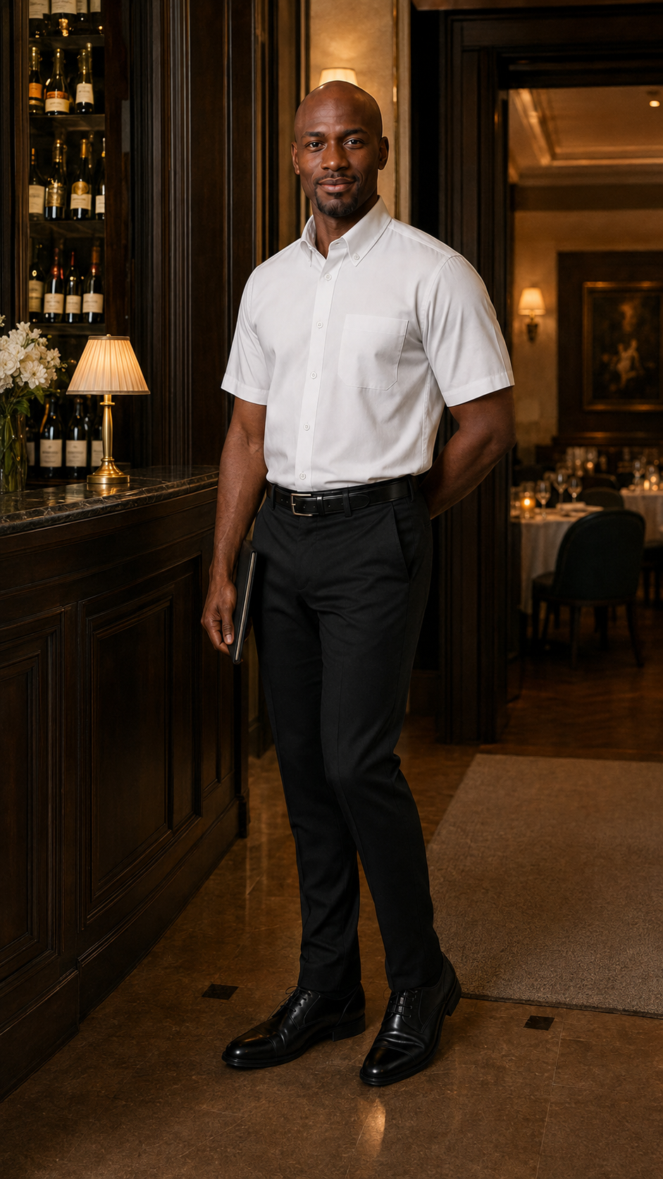 Chemise Service Homme Manches Courtes KARIBAN | Tenues Pro