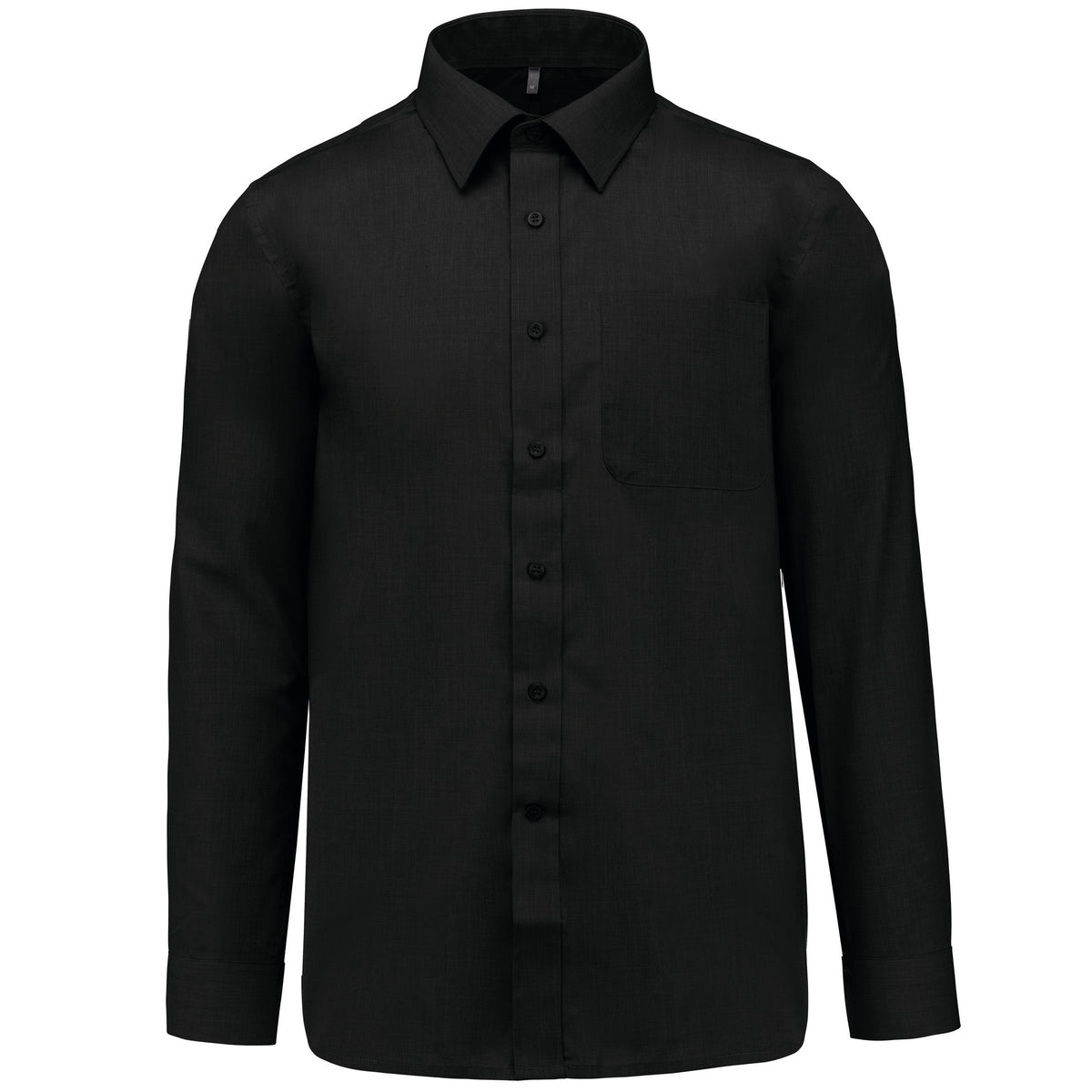 Chemise Service Homme Noire Manches Longues KARIBAN | Tenues Pro