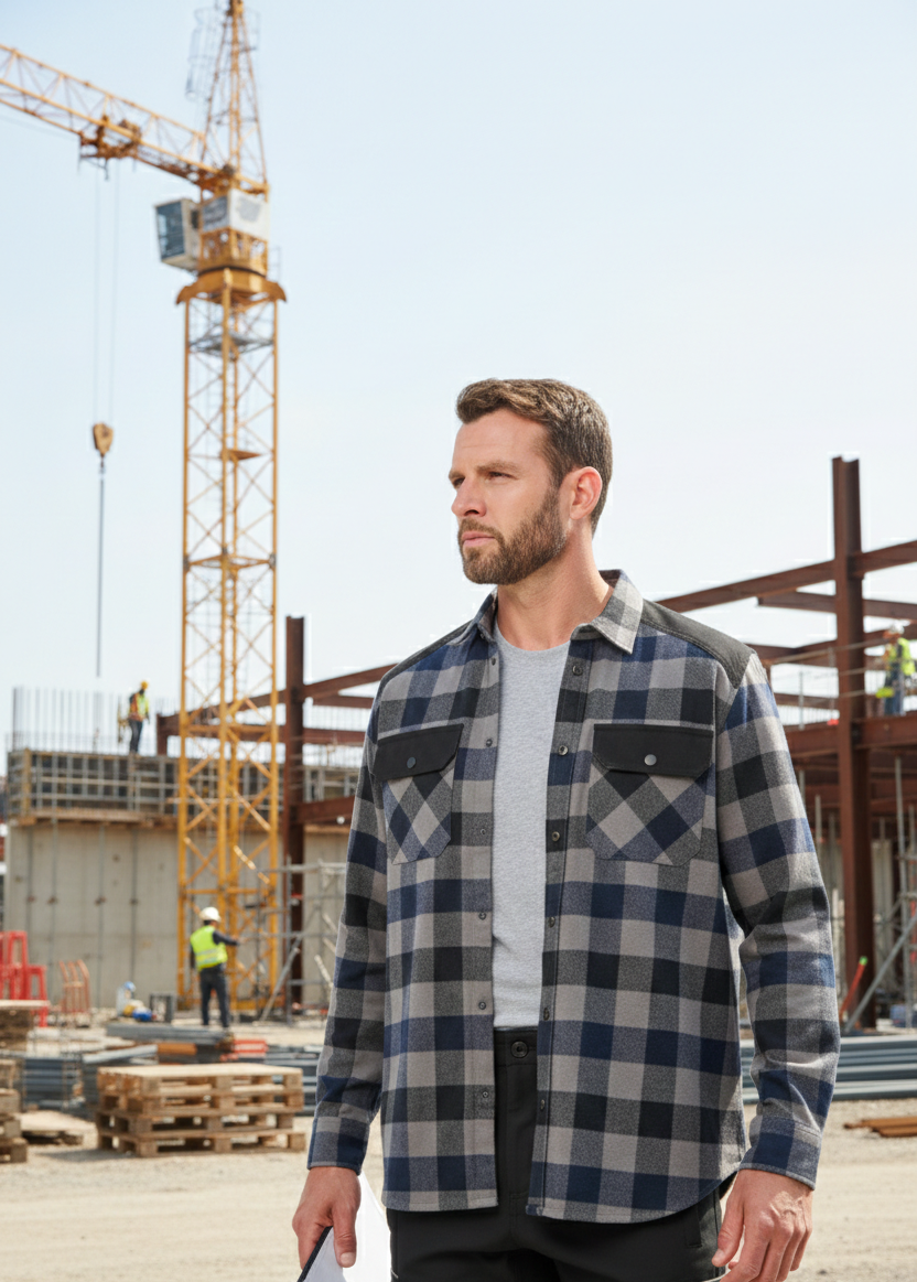 Chemise de Travail Homme avec Poches WK