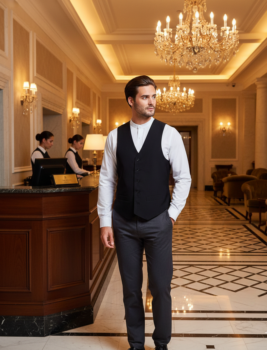 Gilet de Service Homme Doublé PREMIER