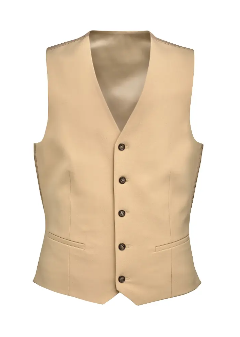 Gilet de service cintré Homme BROOK TAVERNER Beige