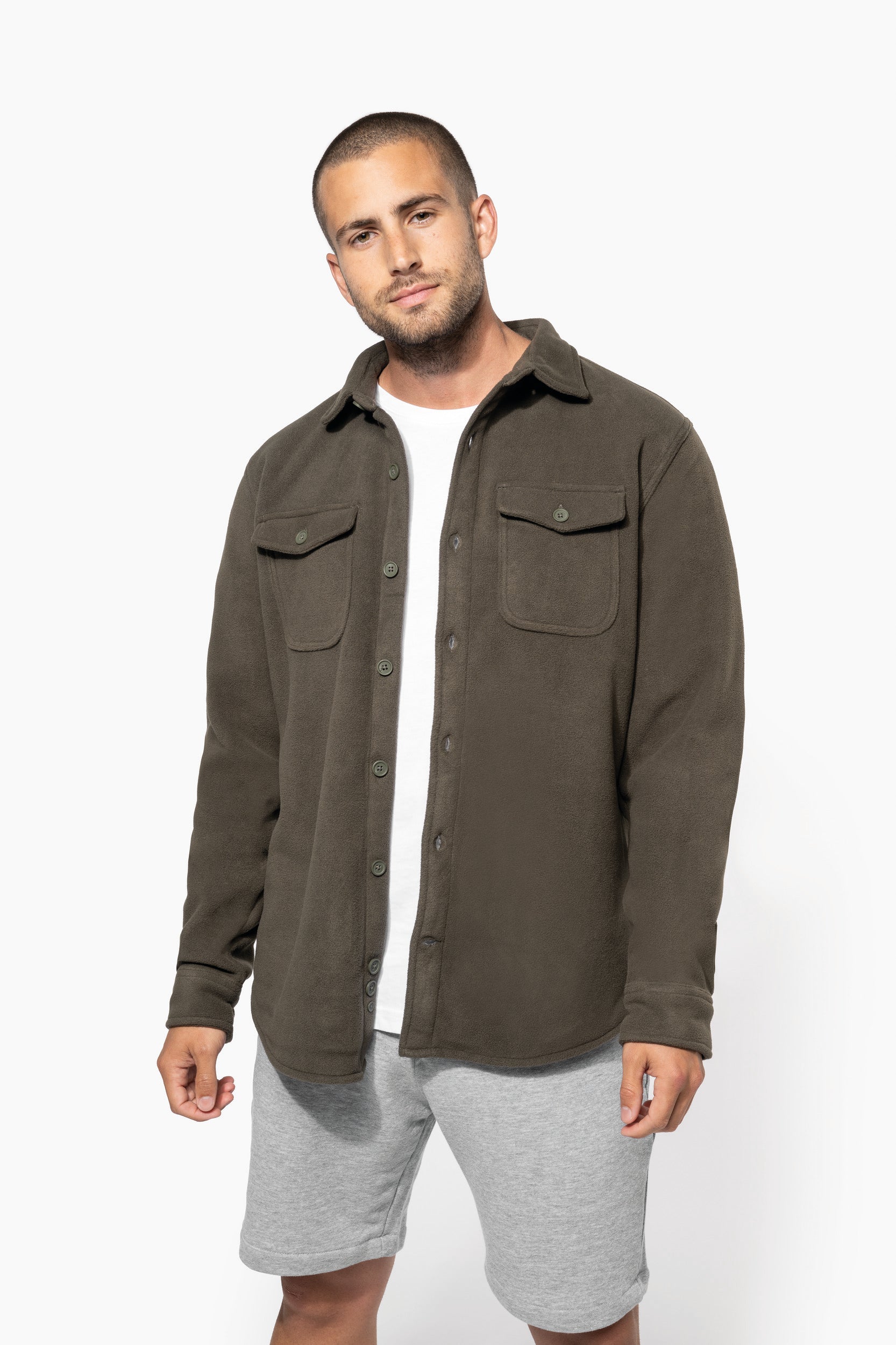 Chemise de Travail Homme Polaire Doublée Sherpa KARIBAN