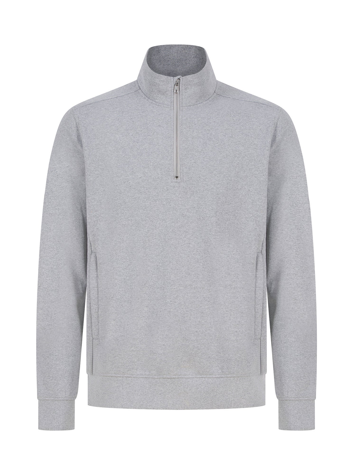 Sweat Sans Capuche de Travail Unisexe Col Zippé HENBURY