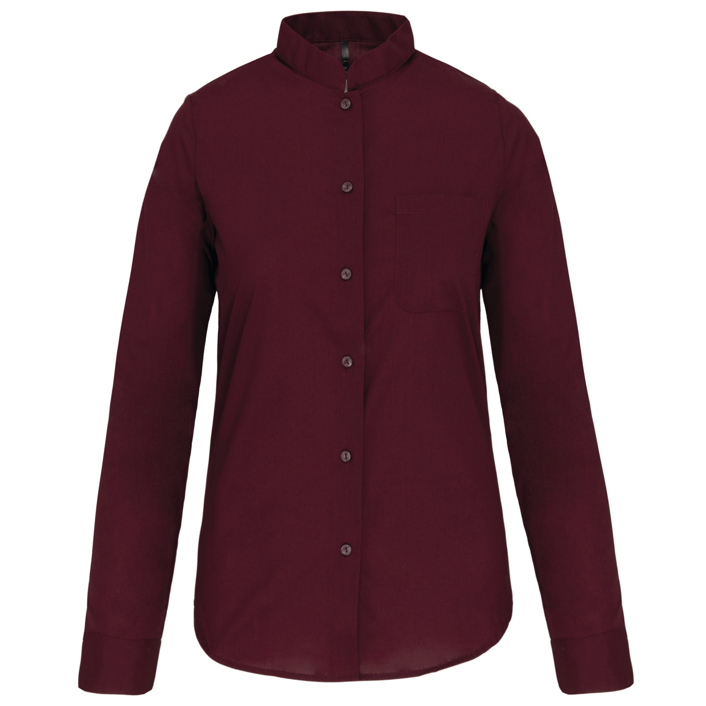Chemise de Service Femme Manches Longues Col Mao KARIBAN
