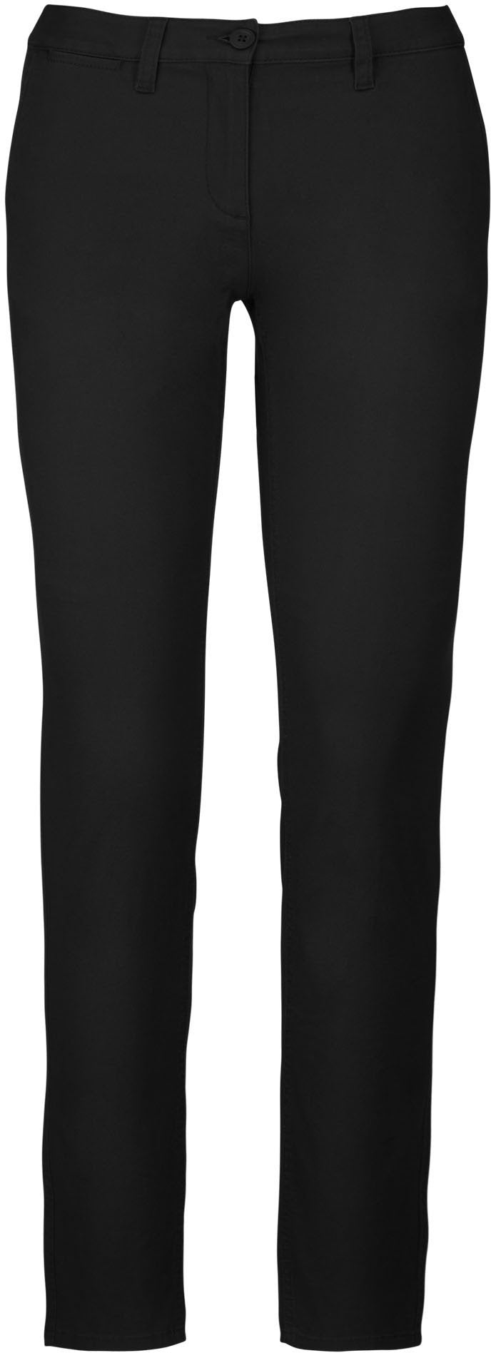 Pantalon Service Femme Chino Noir KARIBAN | Tenues Pro