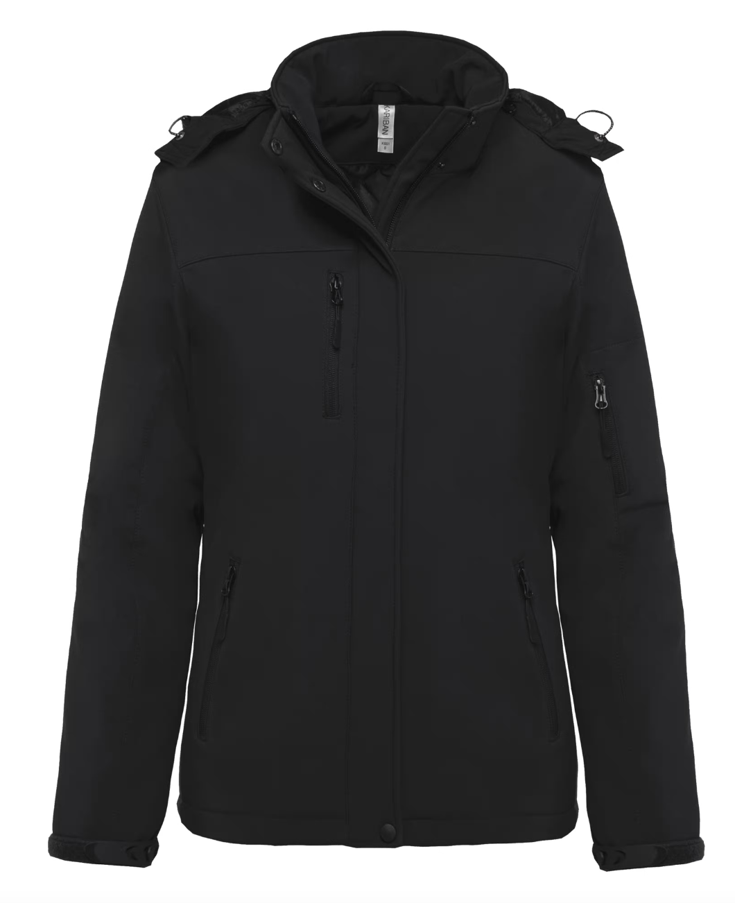 Parka Softshell Femme NOIR Doublée KARIBAN | Tenues Pro