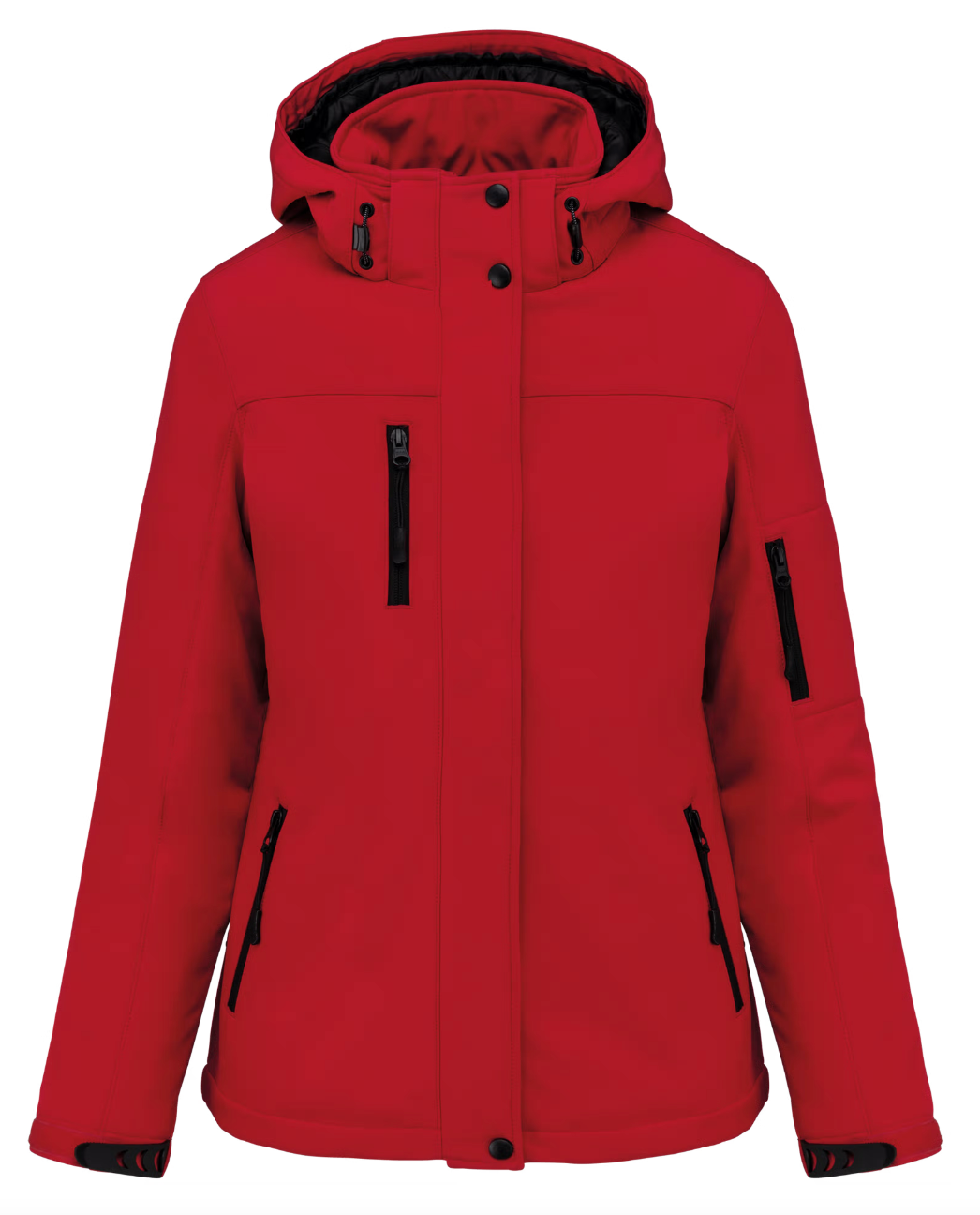 Parka Softshell Femme ROUGE Doublee KARIBAN | Tenues Pro