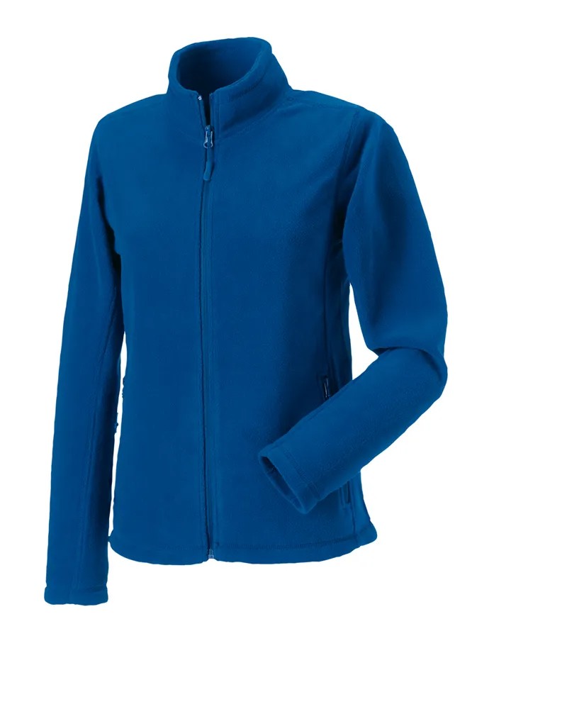 Polaire Femme BLEU 100% Polyester avec Zip RUSSELL | Tenues Pro