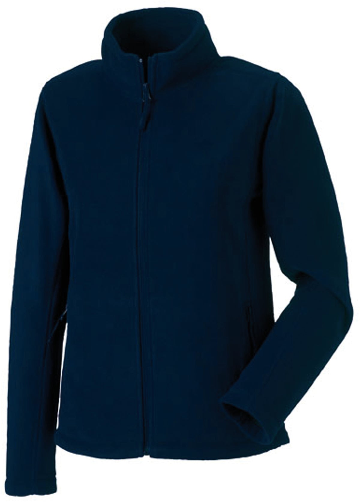 Polaire Femme BLEU NAVY 100% Polyester avec Zip RUSSELL | Tenues Pro