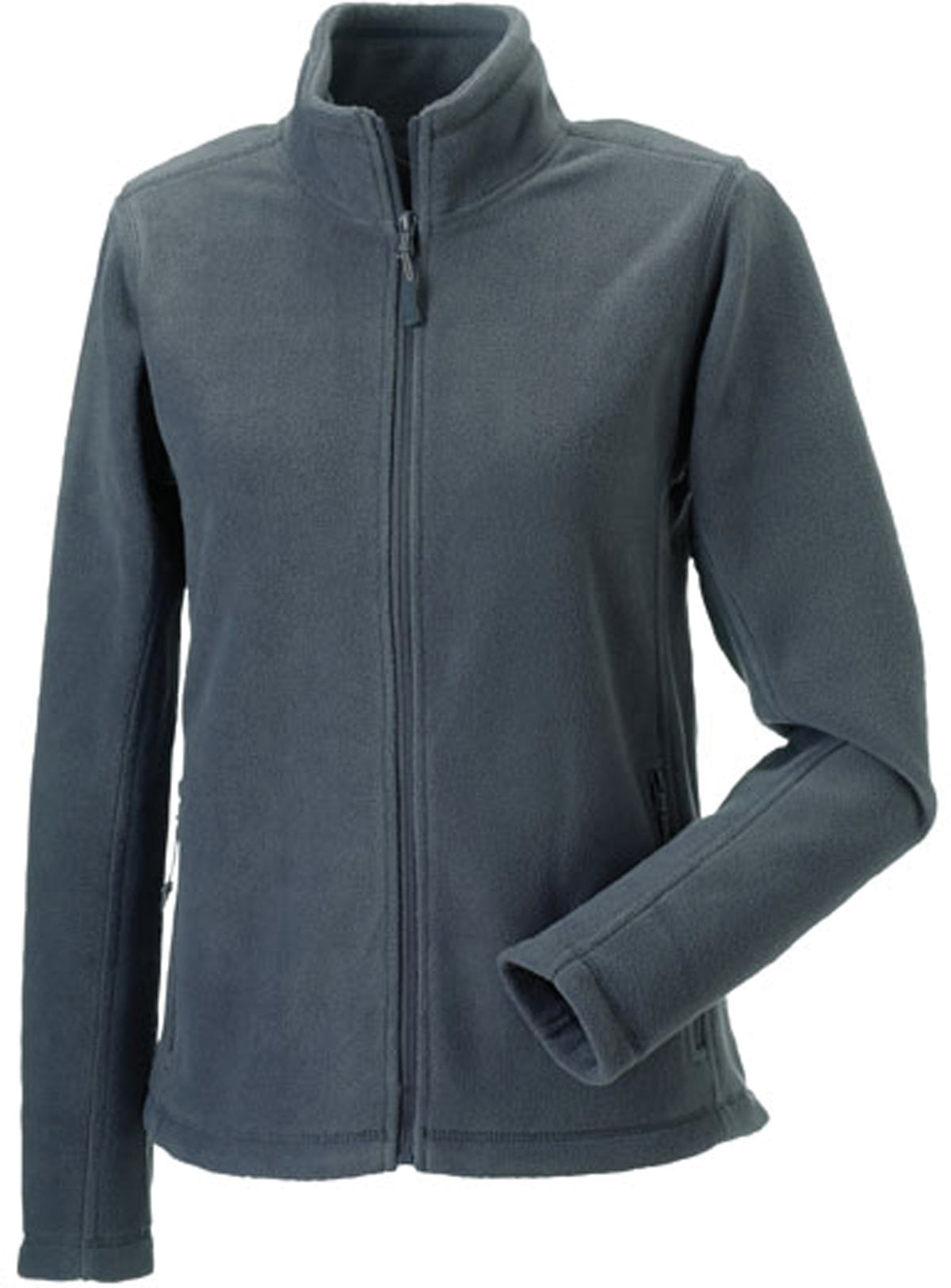Polaire Femme GRIS 100% Polyester avec Zip RUSSELL | Tenues Pro