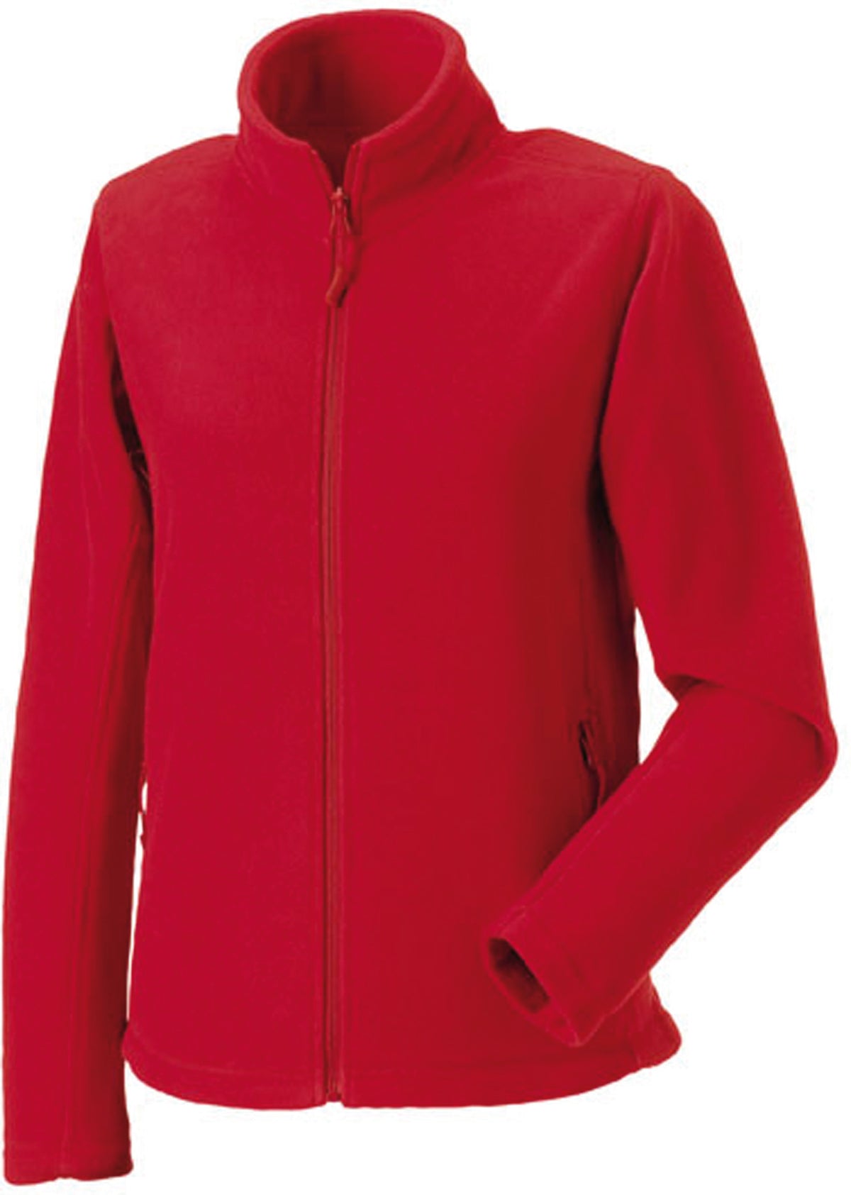 Polaire Femme ROUGE 100% Polyester avec Zip RUSSELL | Tenues Pro