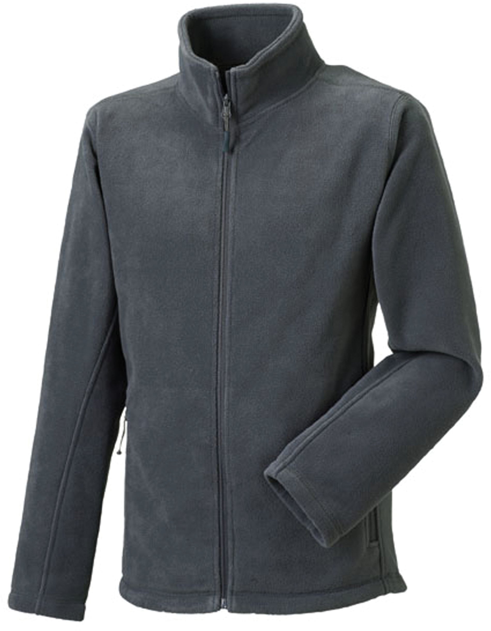 Polaire Homme GRIS 100% Polyester avec Zip RUSSELL | Tenues Pro