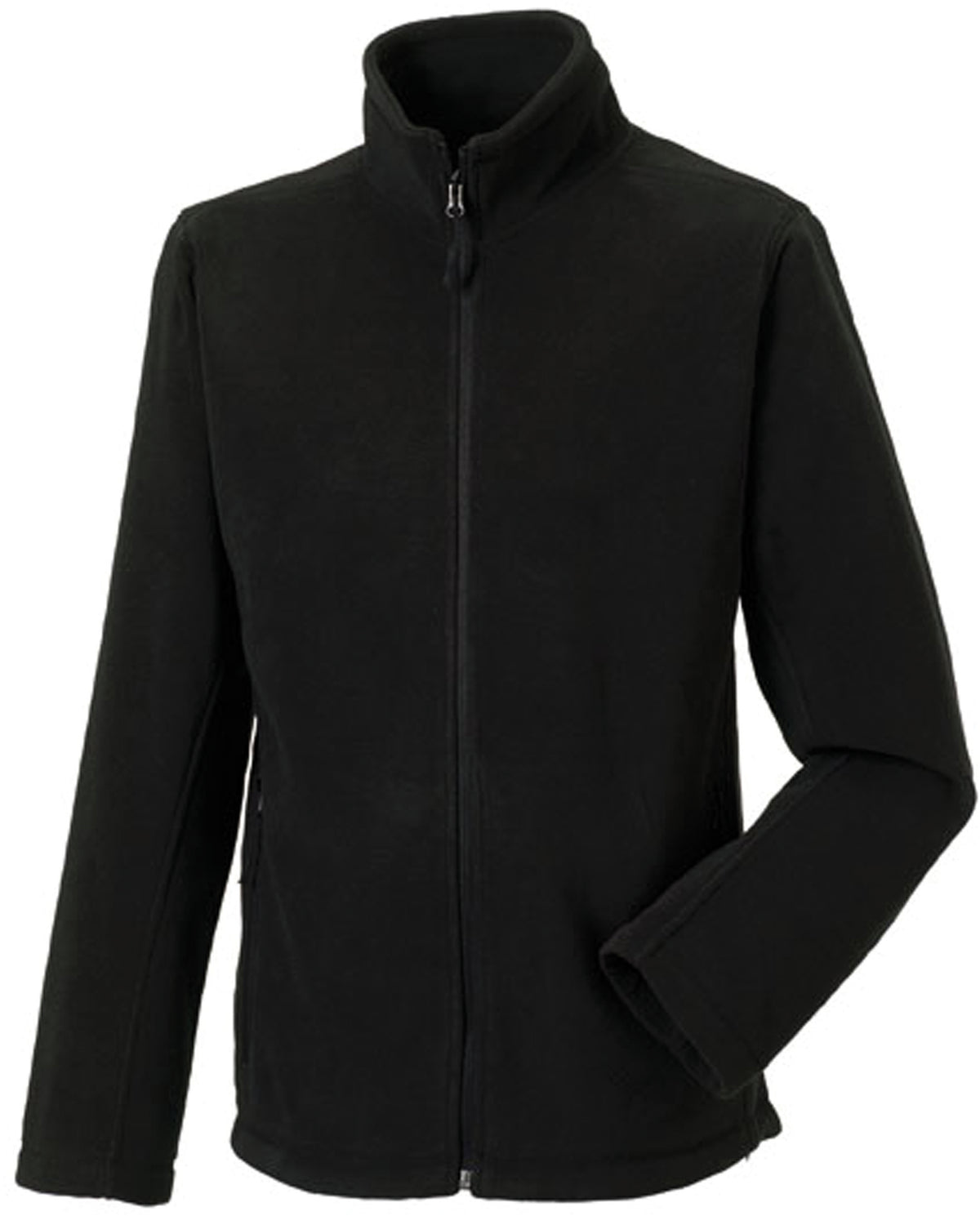 Polaire Homme NOIR 100% Polyester avec Zip RUSSELL | Tenues Pro
