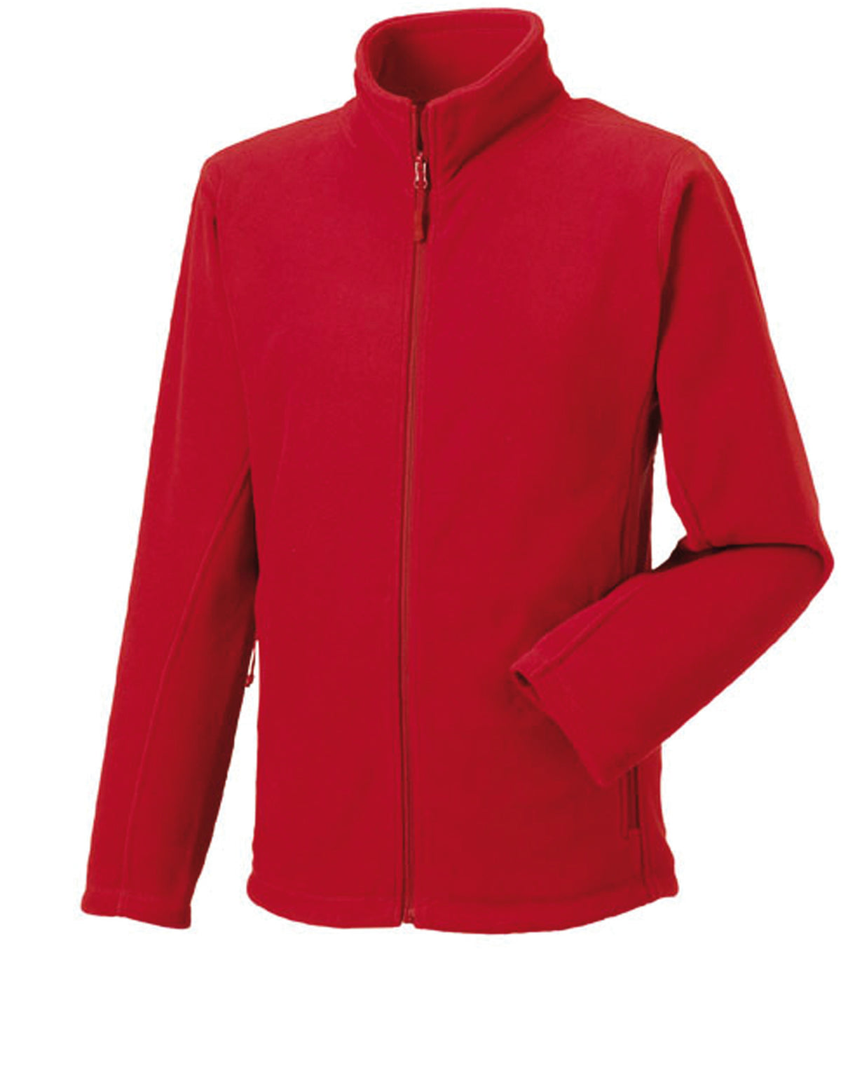 Polaire Homme ROUGE 100% Polyester avec Zip RUSSELL | Tenues Pro
