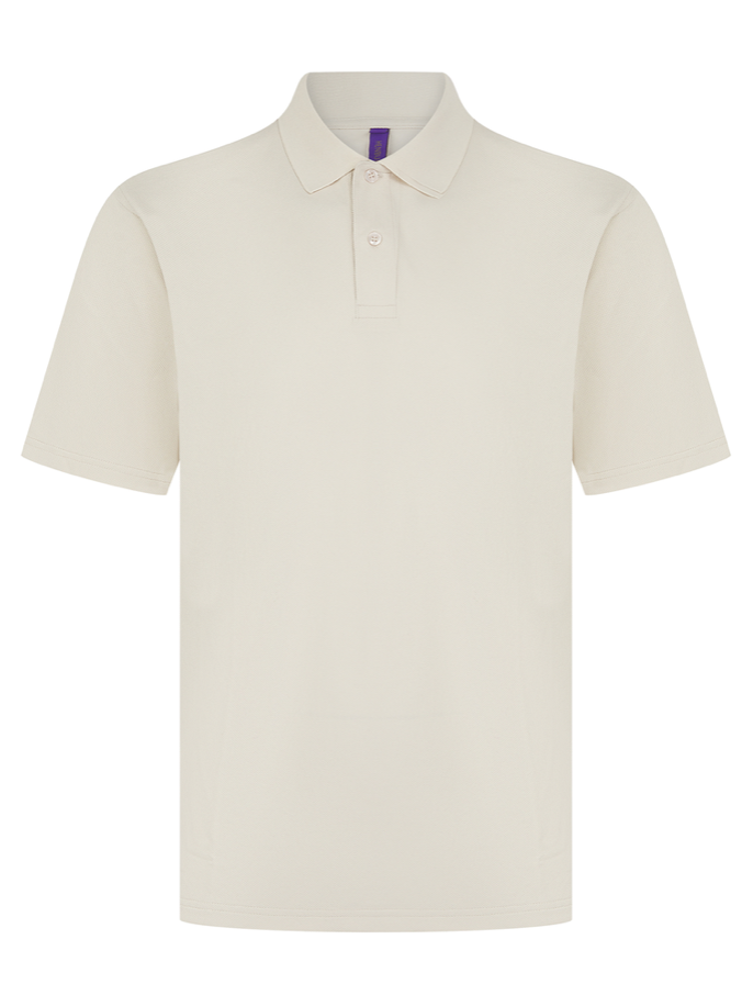 Polo Beige Manches Courtes Homme 100% Polyester Piqué HENBURY | Tenues Pro