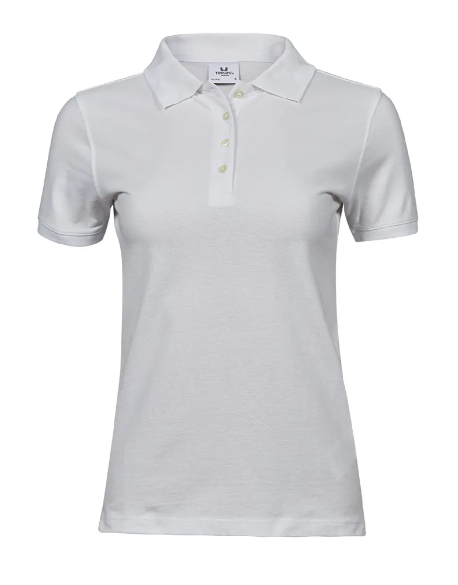 Polo Blanc Manches Courtes Femme 100% Coton Piqué TEE JAYS | Tenues Pro