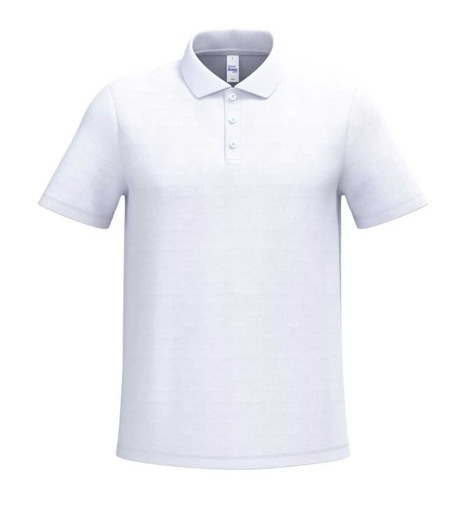 Polo Blanc Manches Courtes Homme 100% Coton Piqué IDEAL BASIC BRAND | Tenues Pro