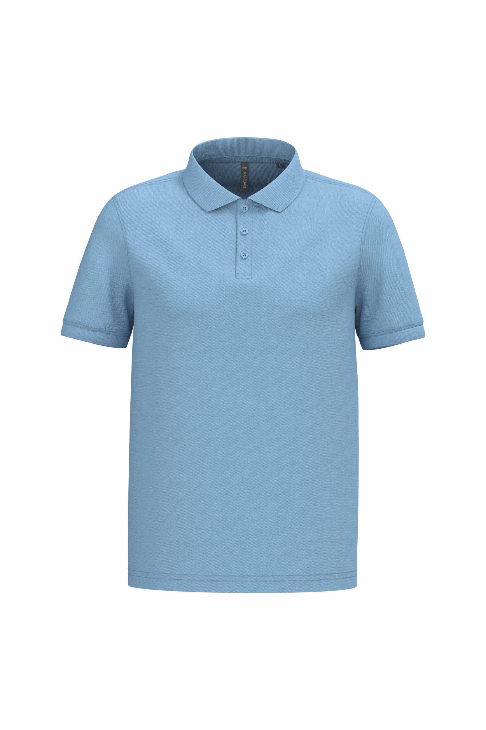 Polo Manches Courtes Piqué Kariban Bleu Ciel