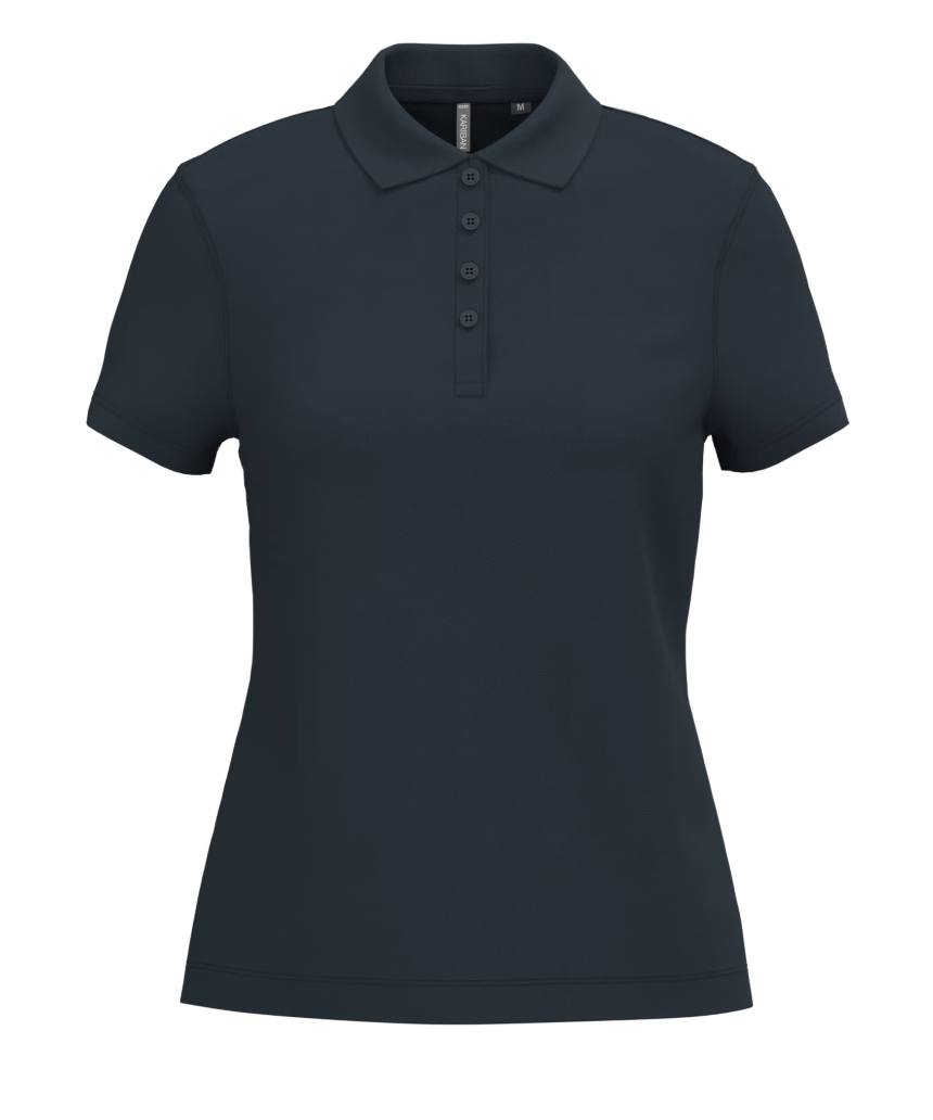 Polo Marine Manches Courtes Femme 100% Coton KARIBAN | Tenues Pro