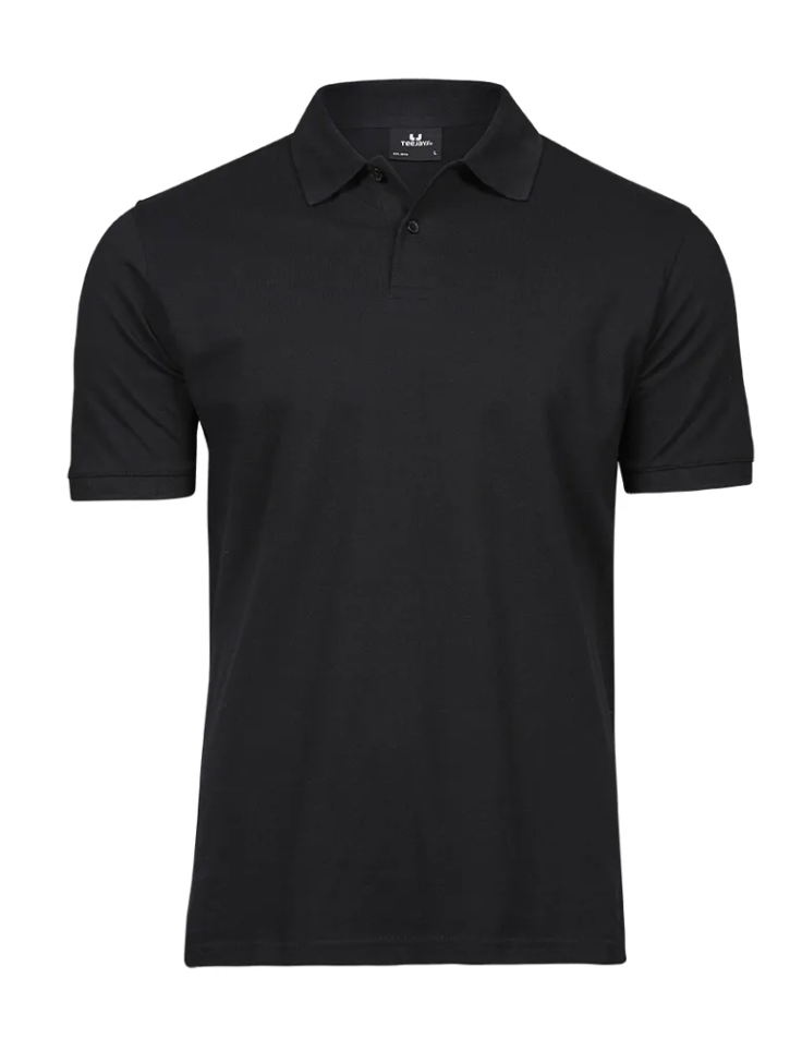 Polo Noir Manches Courtes Homme 100% Coton Piqué TEE JAYS | Tenues Pro