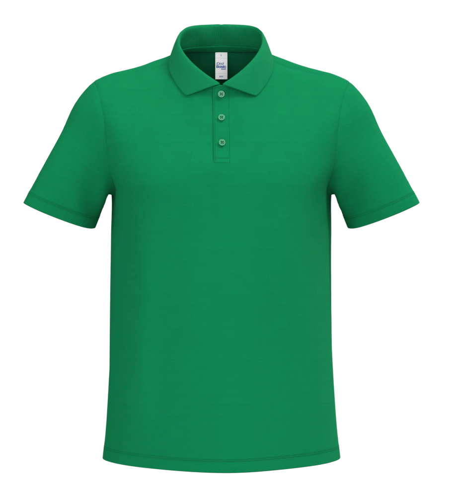 Polo Vert Manches Courtes Homme 100% Coton Piqué IDEAL BASIC BRAND | Tenues Pro