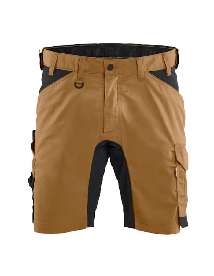 Short de Travail Unisexe Camel Stretch 2D BLAKLADER | Tenues Pro