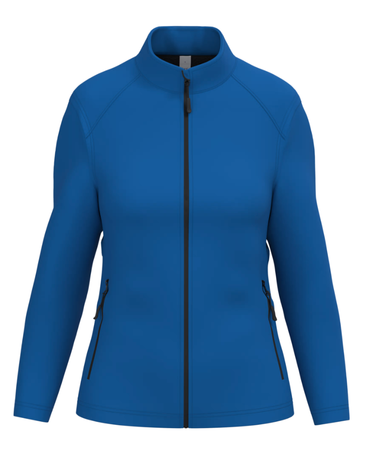 Softshell Manches Longues Femme BLEU 2 Couches IDEAL BASIC BRAND | Tenues Pro