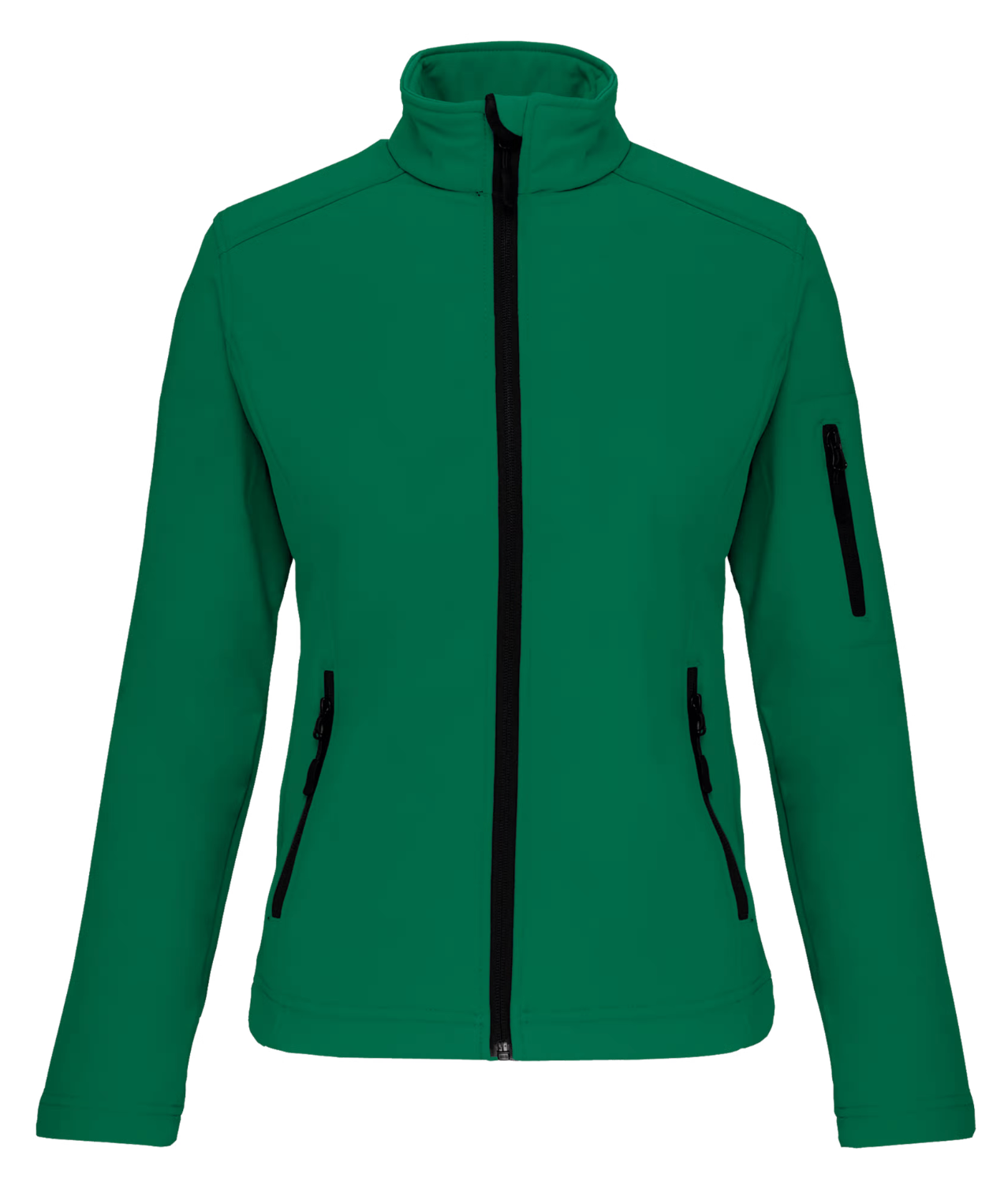 Softshell Manches Longues Femme VERT 3 Couches KARIBAN | Tenues Pro