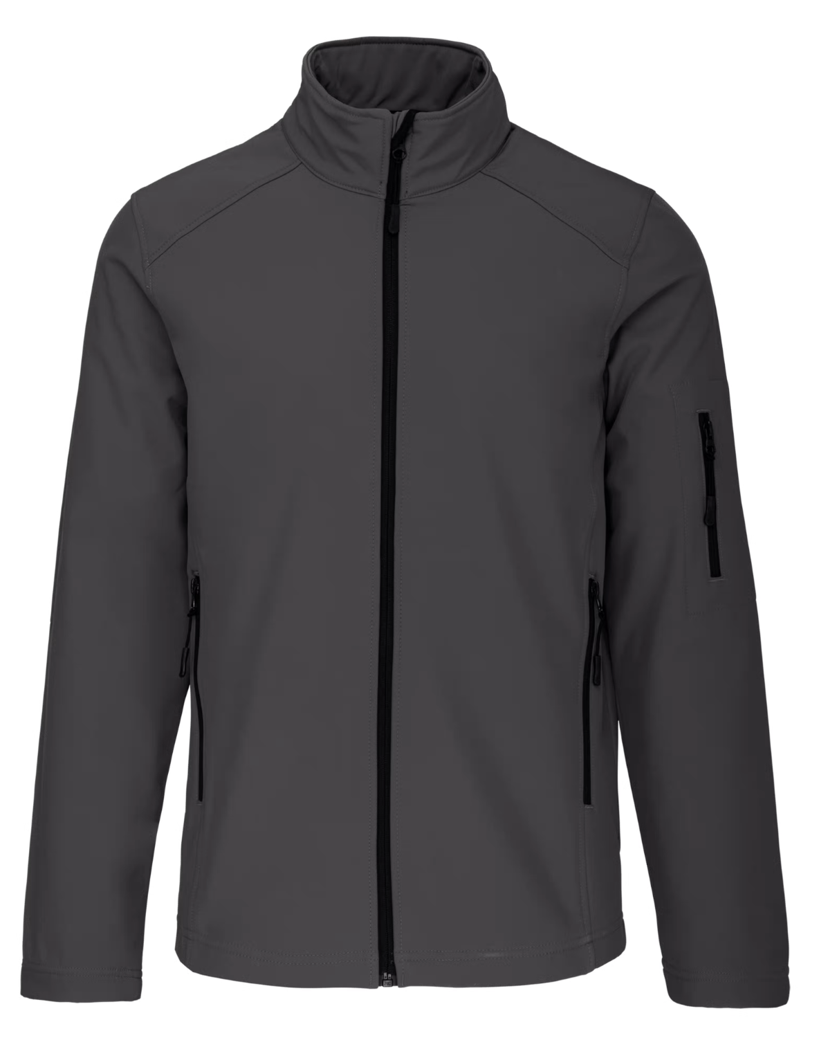 Softshell Manches Longues Homme 3 Couches GRIS KARIBAN | Tenues Pro