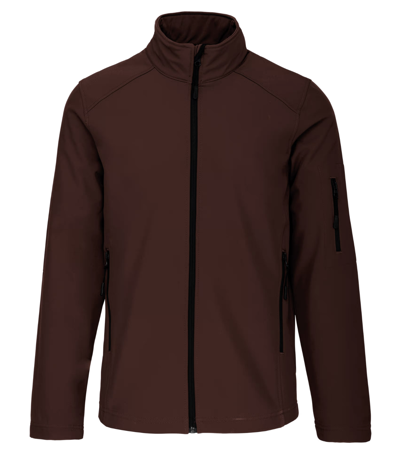 Softshell Manches Longues Homme 3 Couches MARRON KARIBAN | Tenues Pro