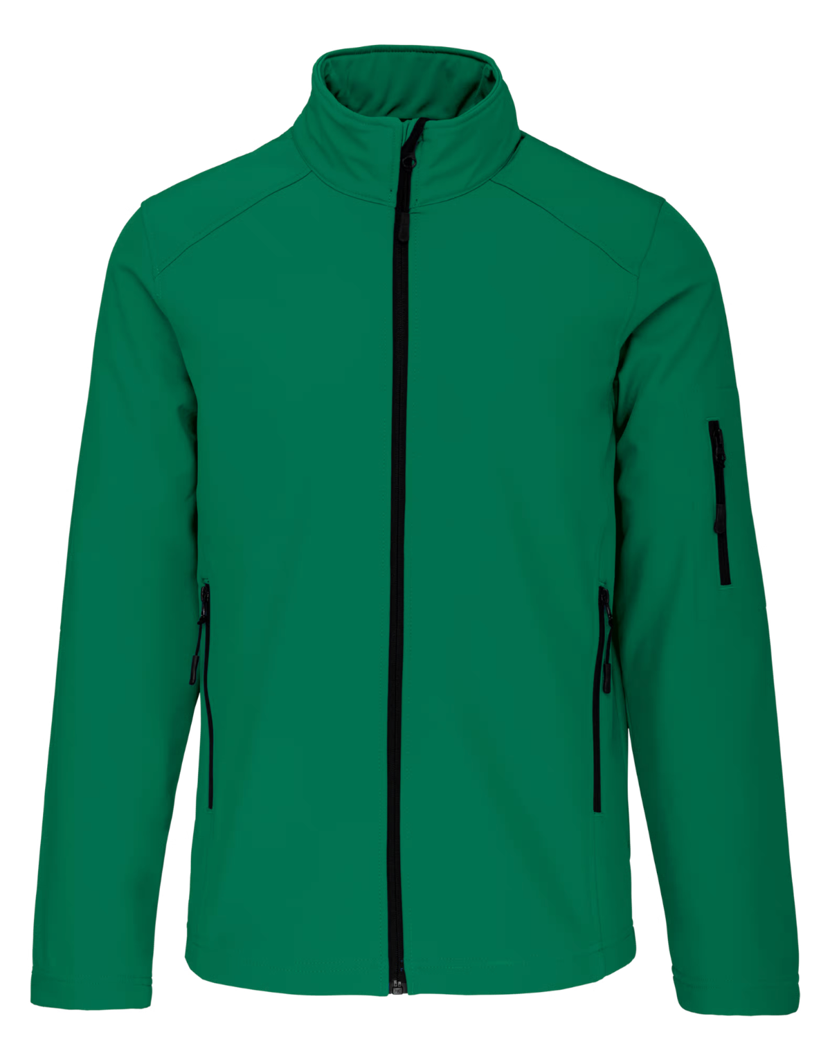 Softshell Manches Longues Homme 3 Couches VERT KARIBAN | Tenues Pro