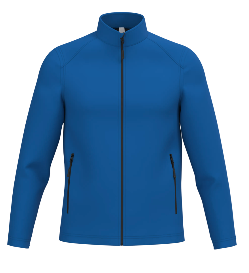 Softshell Manches Longues Homme BLEU 2 Couches IDEAL BASIC BRAND | Tenues Pro