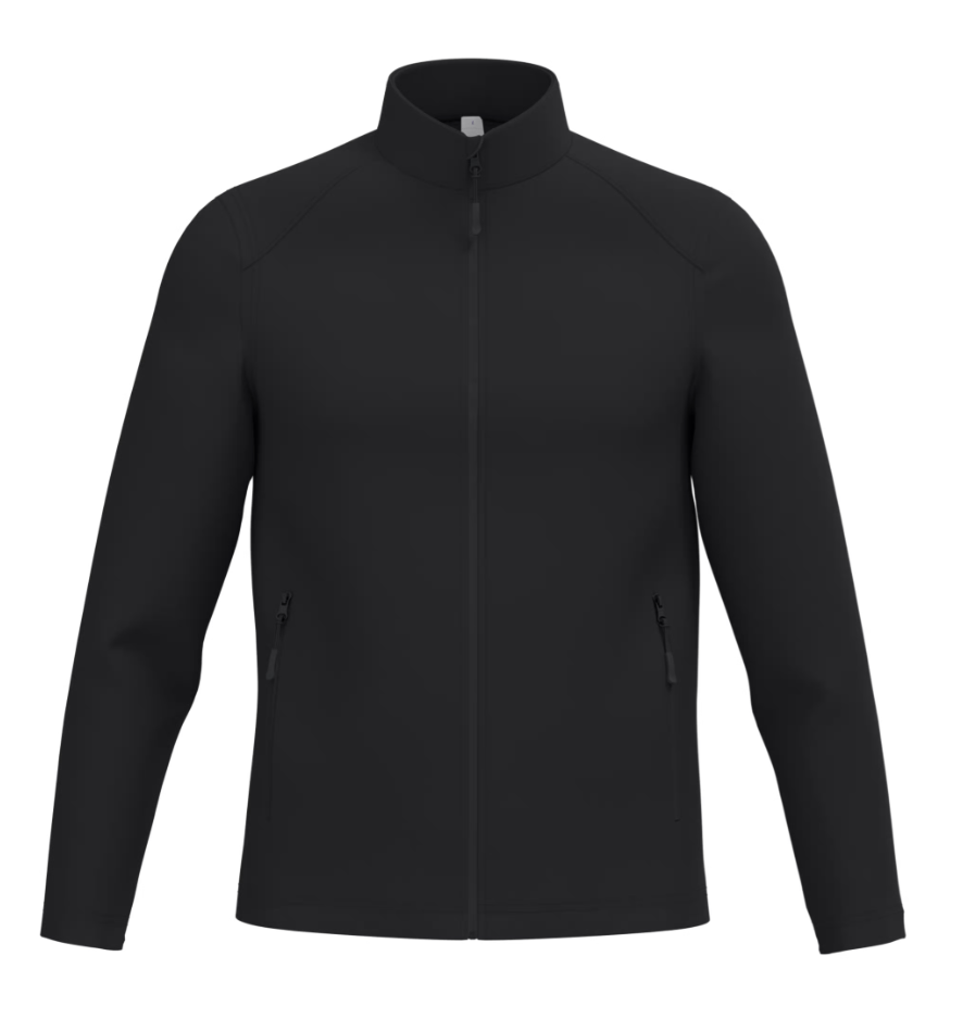Softshell Manches Longues Homme NOIR 2 Couches IDEAL BASIC BRAND | Tenues Pro