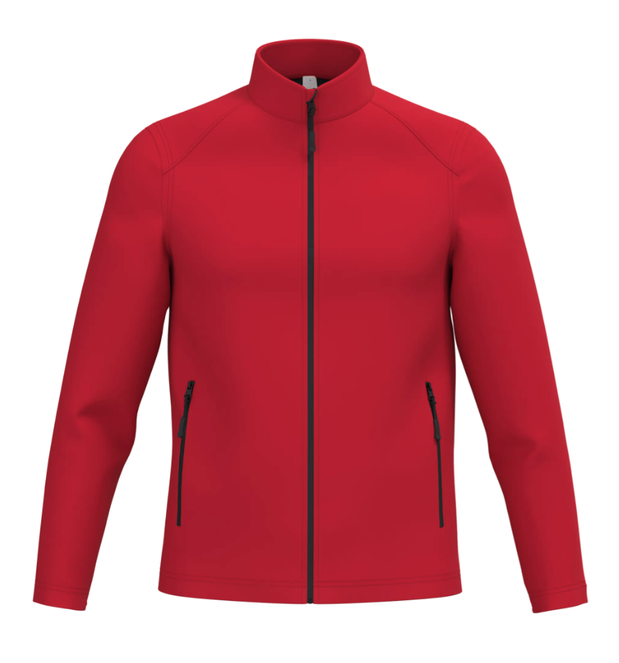 Softshell Manches Longues Homme ROUGE 2 Couches IDEAL BASIC BRAND | Tenues Pro