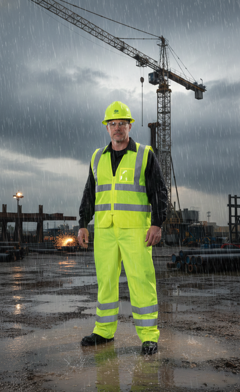 Surpantalon de Pluie Haute Visibilité Homme Imperméable YOKO