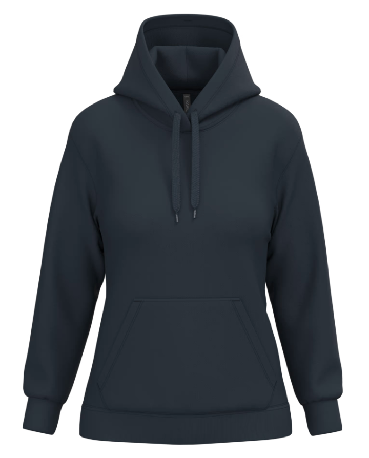 Sweat à Capuche Femme BLEU NAVY KARIBAN | Tenues Pro