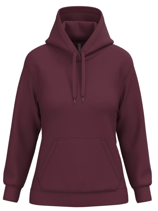 Sweat à Capuche Femme BORDEAUX KARIBAN | Tenues Pro