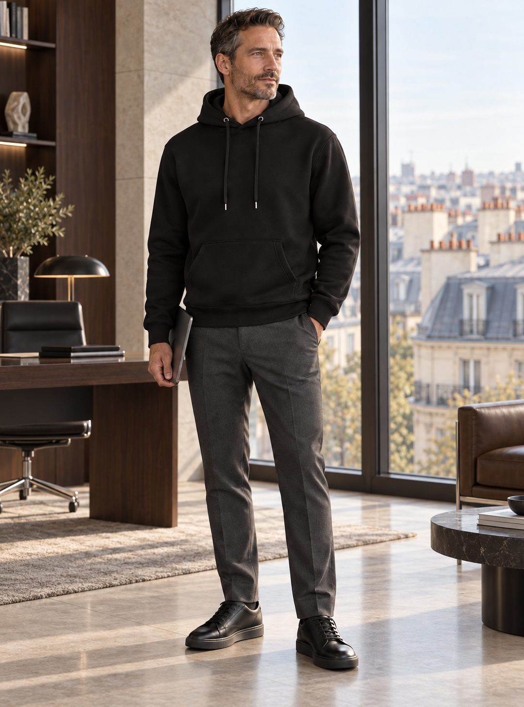 Sweat à Capuche Homme Premium TEE JAYS | Tenues Pro