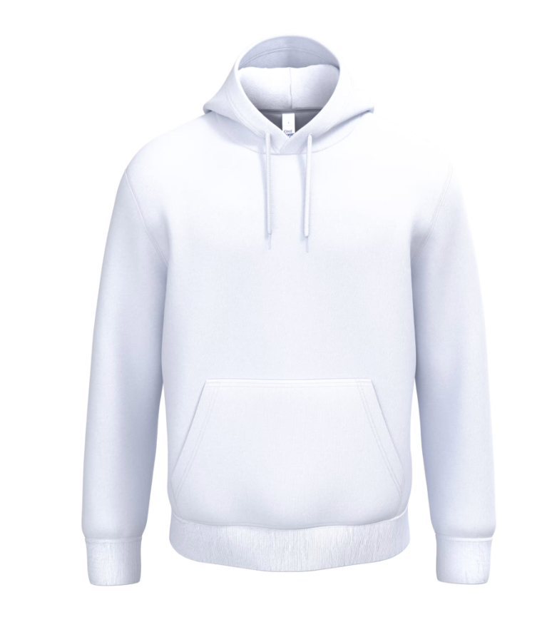 Sweat à Capuche Unisexe BLANC IDEAL BASIC BRAND | Tenues Pro