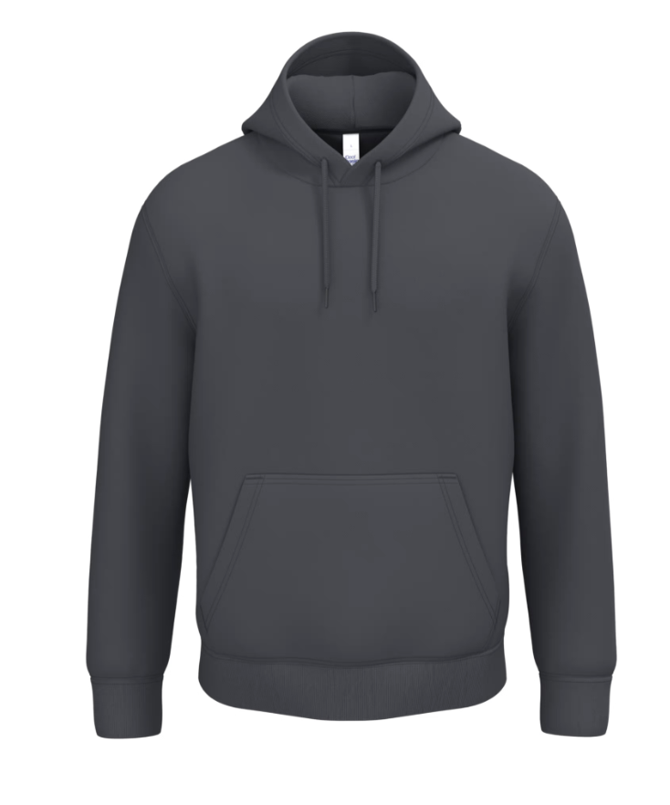 Sweat à Capuche Unisexe GRIS FONCE IDEAL BASIC BRAND | Tenues Pro