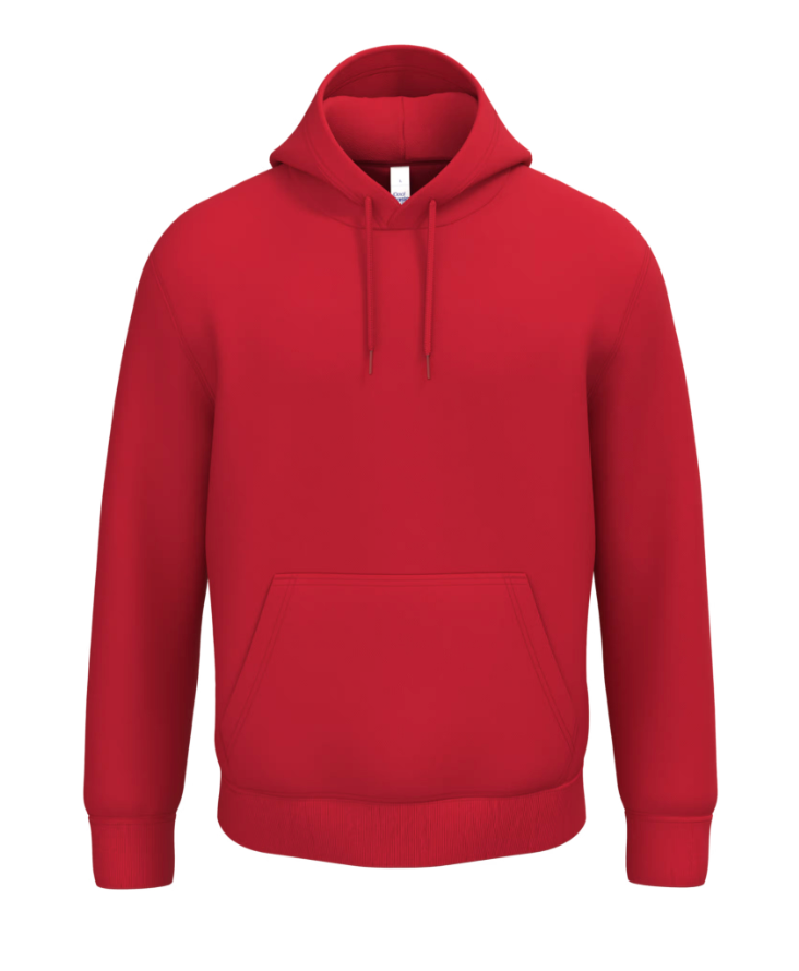 Sweat à Capuche Unisexe ROUGE  IDEAL BASIC BRAND | Tenues Pro
