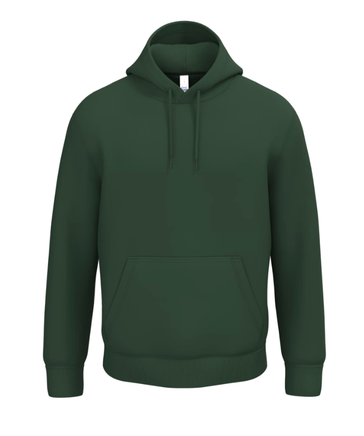 Sweat à Capuche Unisexe VERT FORÊT IDEAL BASIC BRAND | Tenues Pro