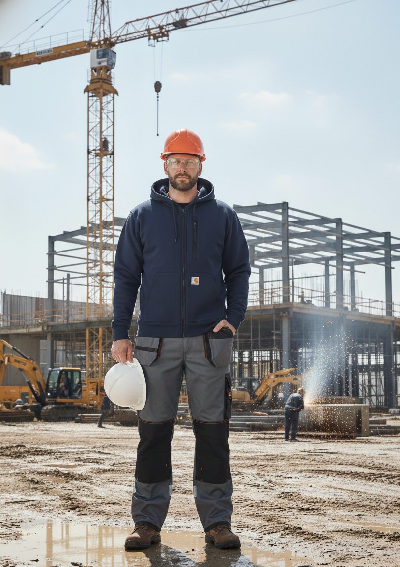 Sweat à Capuche de Travail Homme avec Zip CARHARTT