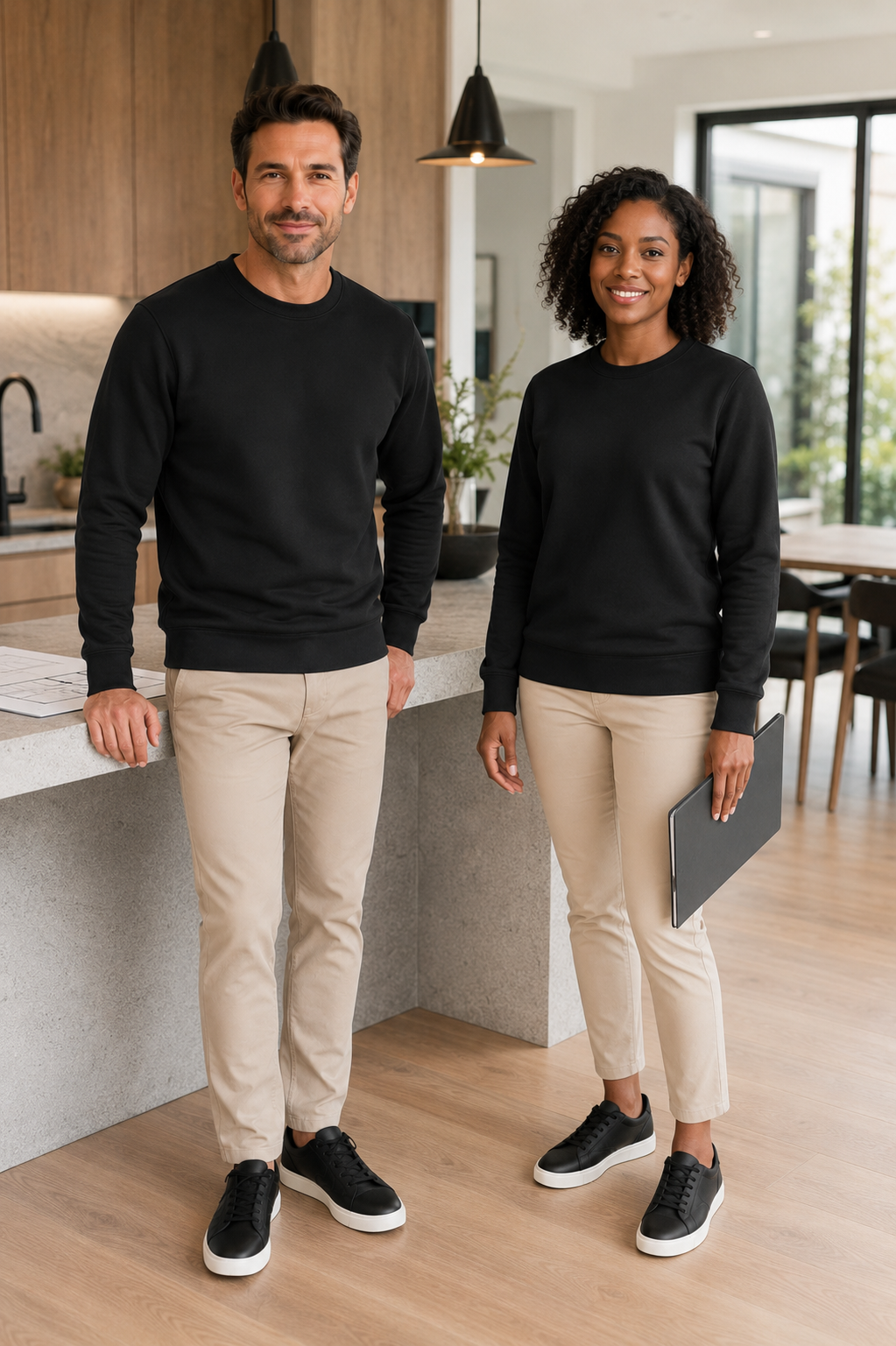 Sweat Sans Capuche Unisexe Col Rond KARIBAN | Tenues Pro