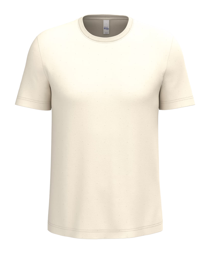 T-shirt Beige Manches Courtes Homme 100% Coton IDEAL BASIC | Tenues Pro